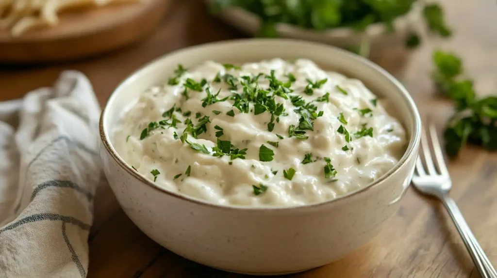 Creamy Boursin pasta garnished with fresh parsley and served in a white bowl, Boursin Pasta Recipe