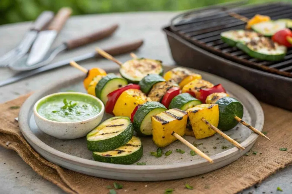 Most Popular Squash Recipes 2 Grilled zucchini and yellow squash skewers with a side of herb dip.Most Popular Squash Recipes