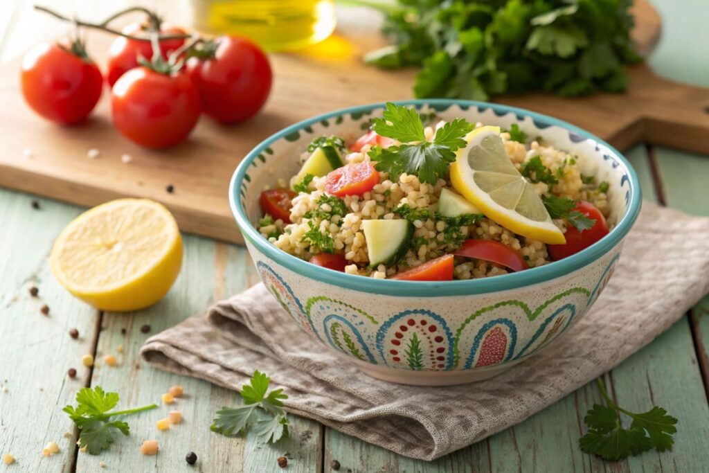 Bulgur Wheat Salad Bowl
