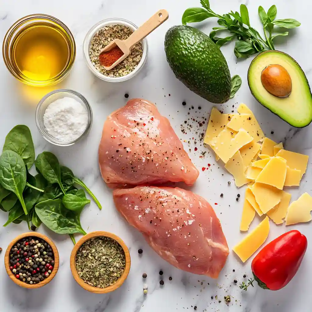 The Delicious and Nutritious World of Chicken Breakfast Recipes 3 Ingredients for chicken breakfast recipes on marble counter