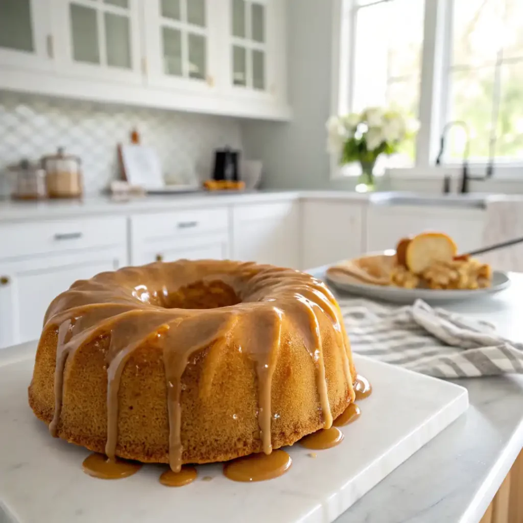 Pound Cake with Caramel Icing-modern-kitchen
