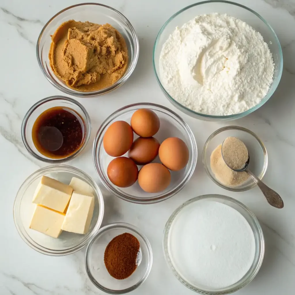 Pound Cake with Caramel Icing: A Southern Favorite That Feels Like Home 4 Ingredients for Ingredients for Pound Cake with Caramel Icing on White Surface on White Surface