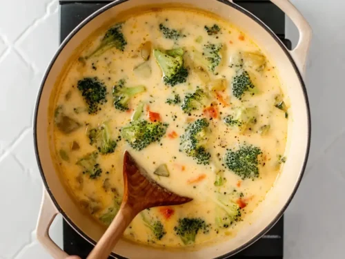 Broccoli Cheddar Potato Soup for Two – Easy, Creamy & Comforting Recipe